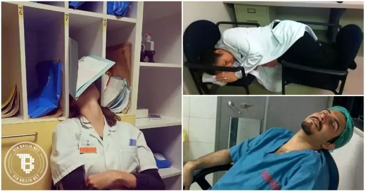 15 Foto dokter kelelahan ini bukti kalau mereka juga manusia biasa