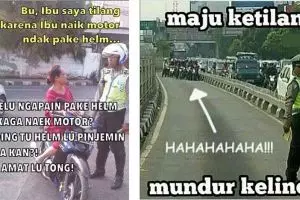 9 Meme lucu aksi tilang Polantas yang bikin kamu ketawa sendiri