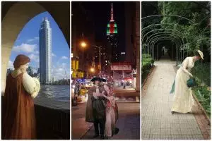 Kerennya 15 foto gabungan lukisan lampau dengan potret dunia masa kini