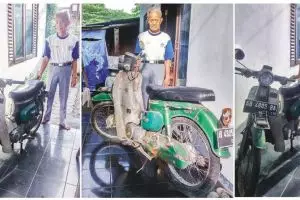Kakek ini sumbangkan hasil jual motor butut seharga Rp 37 juta, top!