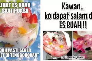 13 Meme es buah di bulan puasa dijamin segarkan dahagamu, eh harimu..