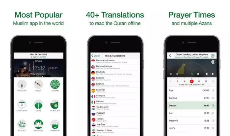  Muslim Pro, aplikasi super lengkap penunjang ibadah Ramadanmu