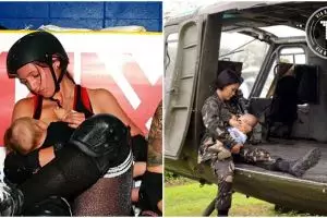 10 Foto menyusui tak kenal tempat ini bikin kamu makin cinta ibu!