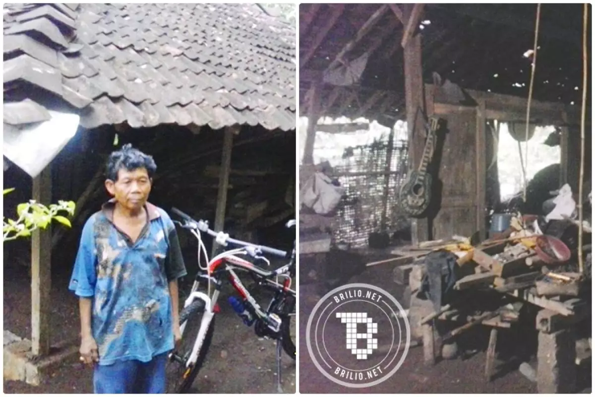 Nasib Ponidi, sebatang kara tinggal di rumah reot hampir ambruk