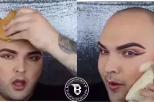 Beauty blogger ini gunakan aneka fast food untuk kontur di wajahnya