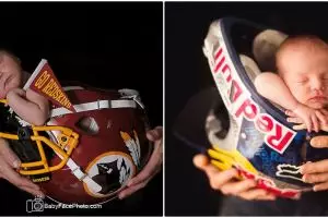 17 Karya fotografi bayi dan helm ini keren, bisa ditiru!