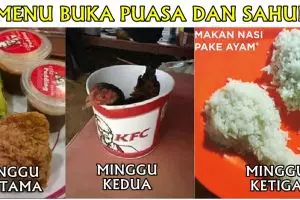 8 Meme lucu menu sahur & buka puasa ini ingatkan kamu biar nggak boros