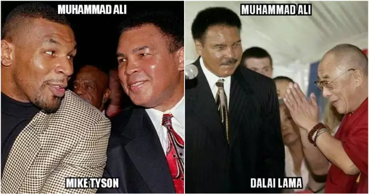 15 Foto kenangan Muhammad Ali dengan publik figur dunia