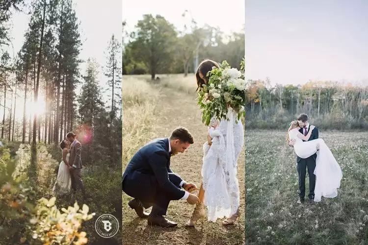 20 Foto romantis pernikahan di alam bebas, bikin pengen menirunya?