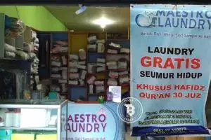 Laundry ini beri layanan gratis seumur hidup bagi penghafal Alquran
