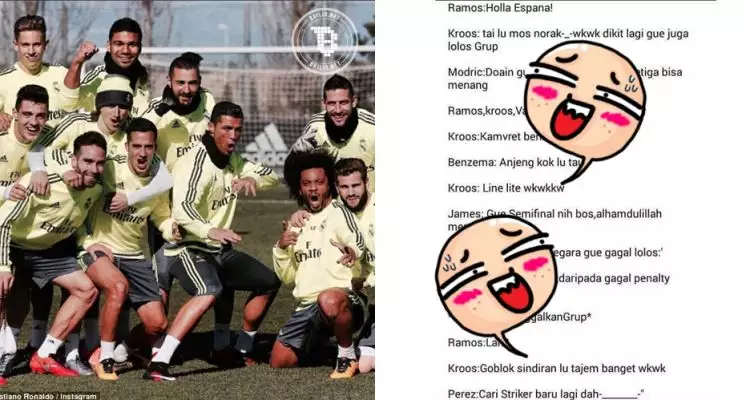 Isi grup chat pemain Real Madrid yang bahas soal EURO ini bikin ngakak