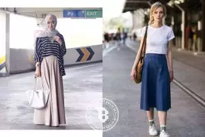 15 Style sederhana bagi kamu penggemar rok untuk tampil kece