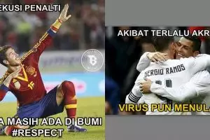 8 Meme lucu ini sindir Ramos yang gagal penalti, ciye sehati sama CR!