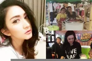 Lama tak terdengar kabarnya, Nafa Urbach jualan ketan mangga Thailand