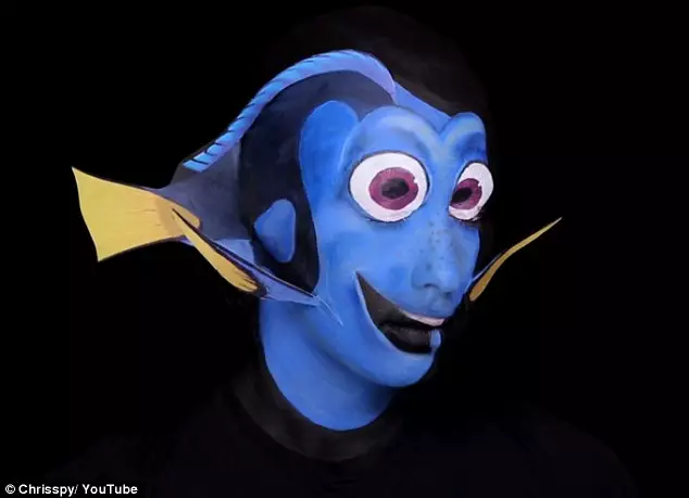 makeup Finding Dory © 2016 brilio.net
