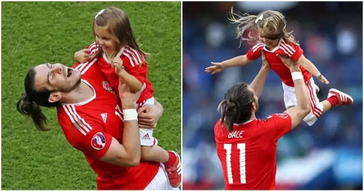 13 Foto kebersamaan Gareth Bale dan anaknya ini bikin hati meleleh!