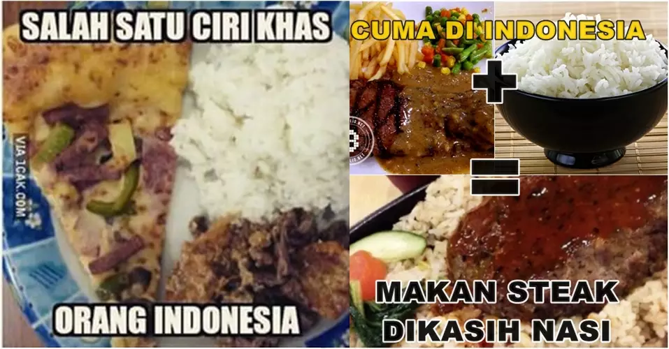 10 Meme ini buktikan orang Indonesia sulit move on dari nasi, kocak!