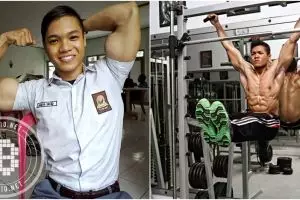 Asrul Seid,  selebgram belia ini berbadan kekar bak Ade Rei, aww! 