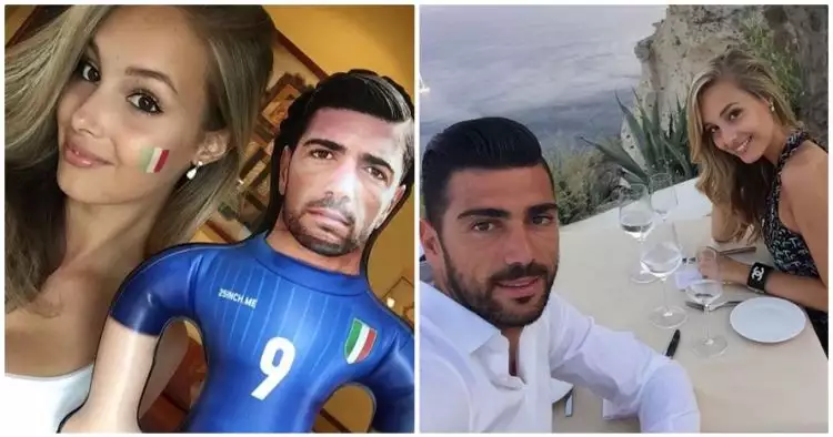 10 Foto kekasih cantik dari penyerang Italia, bikin iri deh!