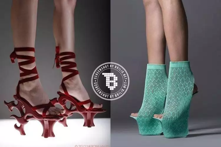 15 Model high heels tak biasa ini malah bikin kaki ngilu