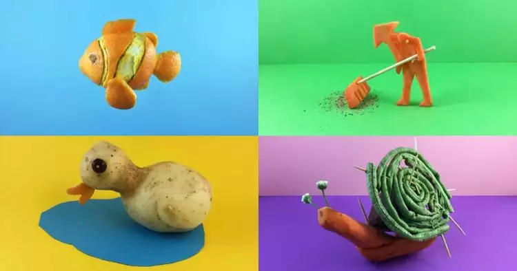 15 Karya minimalis yang unik dari sayur dan buah, keren!