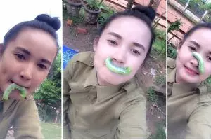 Gadis cantik ini hobinya nyeleneh banget, bikin merinding!