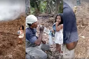 Setiap hari, bocah 5 tahun ini tuntun ayahnya yang buta untuk bekerja