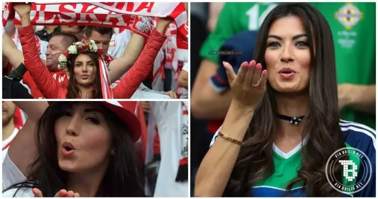 17 Potret suporter cantik di Euro 2016 ini bikin pemain bersemangat