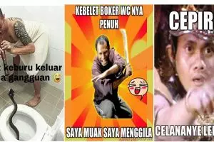 13 Meme 'momen kebelet boker' ini pasti bikin ngakak guling-guling