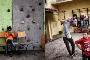 10 Foto kehidupan anak-anak pengungsi di gedung bekas kampus, miris!