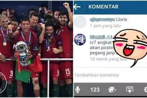 Janji foto bugil jika Ronaldo juara Euro, cowok ini dibully netizen
