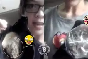 Cium bau busuk, cewek ini rusak bra miliknya dan kaget melihat isinya!