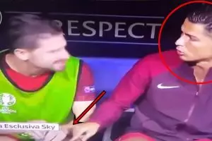 Video tingkah CR7 di bangku pemain saat laga final ini bikin ngakak