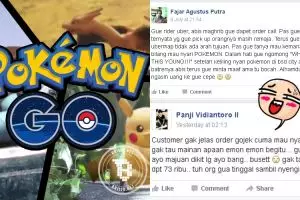 Curhatan lucu driver ojek online, diorder cuma buat cari Pokemon!