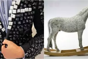 14 Benda ini dibuat dari keyboard bekas, wow ada yang jadi jas!