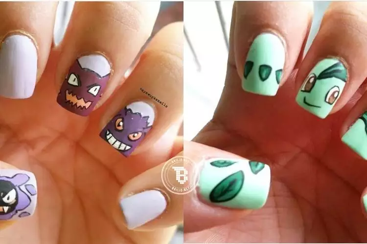 15 Inspirasi nail art bertema Pokemon, cocok buat para gamer!