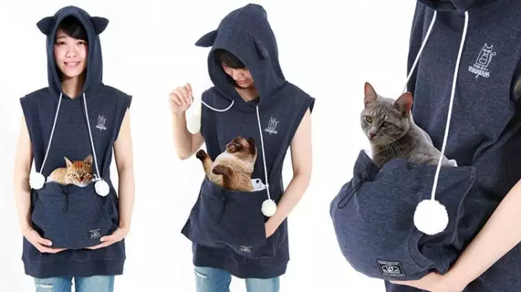 Sekarang ada jaket keren untuk para pecinta kucing lho