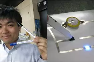 Tak cuma buat menulis, spidol ini bisa menjadi penghantar arus listrik