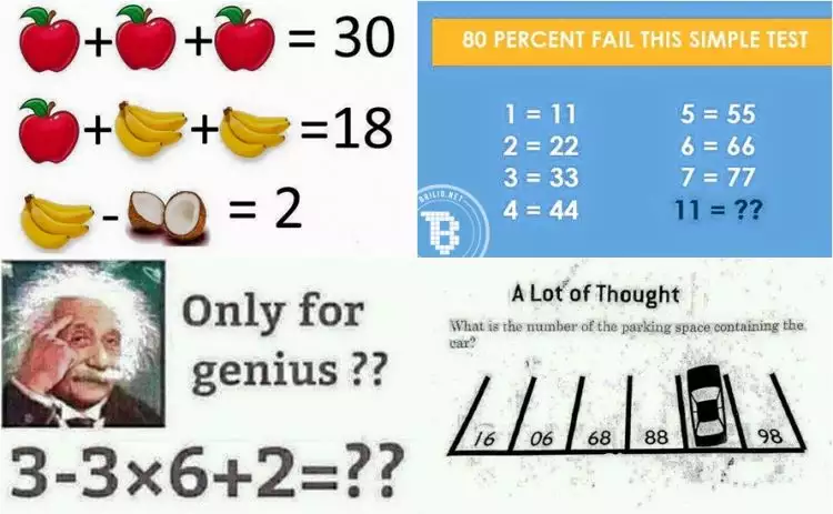 80% orang gagal menjawab 7 soal Matematika ini, kamu bisa nggak?
