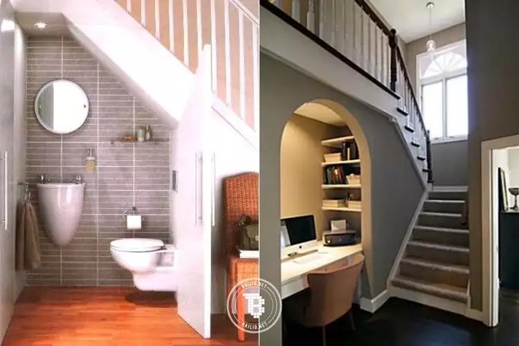 15 Cara unik & kreatif manfaatkan area kosong bawah tangga, keren!