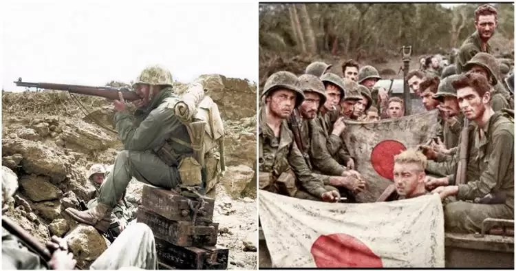 20 Foto langka Perang Dunia II ini dibikin jadi berwarna, lebih nyata!