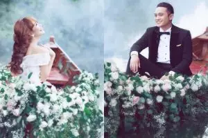 10 Foto kemesraan Gilang Dirga dan Adiezty, udah mau nikah lho!