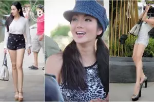 Oom Sakaojai, wanita seksi berkaki jenjang bikin cowok gagal fokus!