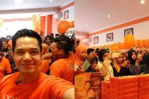  Gelar jumpa fans & diskon, gerai roti Dude Harlino diserbu penggemar