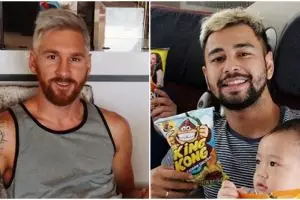Messi ubah gaya rambut mirip Raffi Ahmad, lebih ganteng siapa nih?
