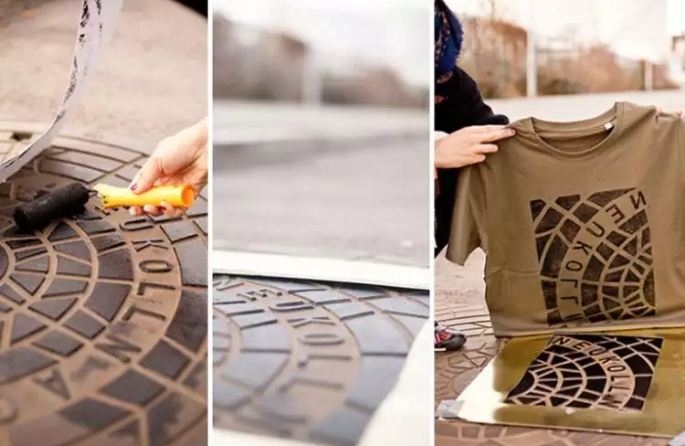 10 Foto desain sablon maanfaatkan penutup gorong-gorong, kreatif abis!