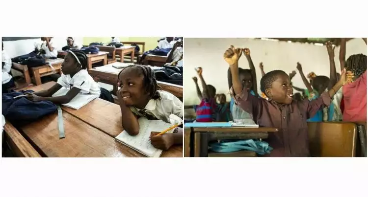 10 Potret tawa anak-anak di negara miskin yang kembali bisa sekolah