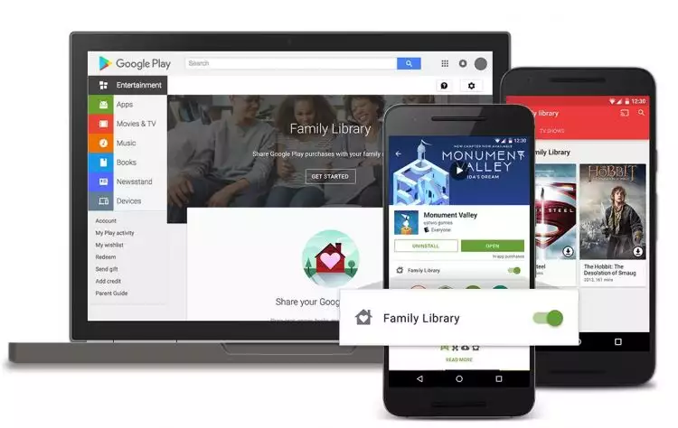 Google Play Android kini bisa untuk sharing aplikasi dengan teman, lho