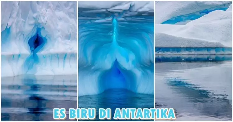 14 Foto langka fenomena es biru di Antartika, bikin berdecak kagum