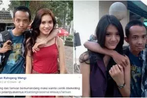 Status dan foto editan bocah sok ganteng ini bikin ketawa